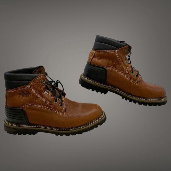 Men\'s Size 10 DICKIES DW6013 Heritage Brown Leather Casual Lace Up Boots main image 9